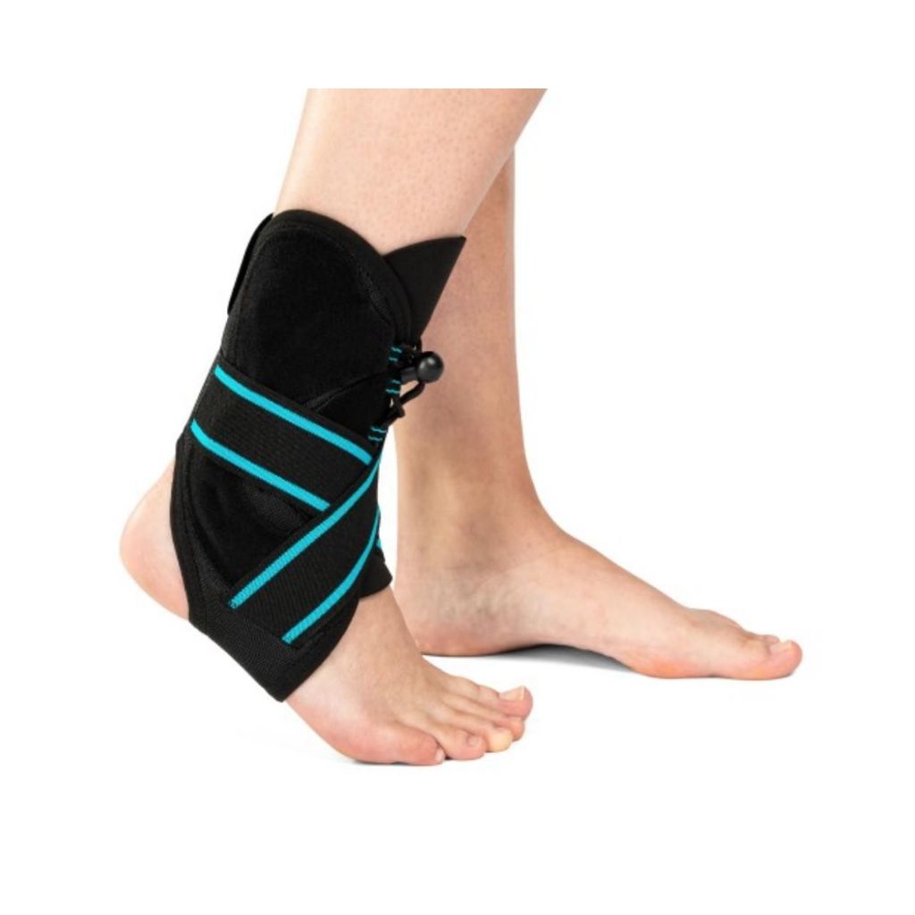 MALLEOTIM Knöchelbandage mit Schnürung und Schienen