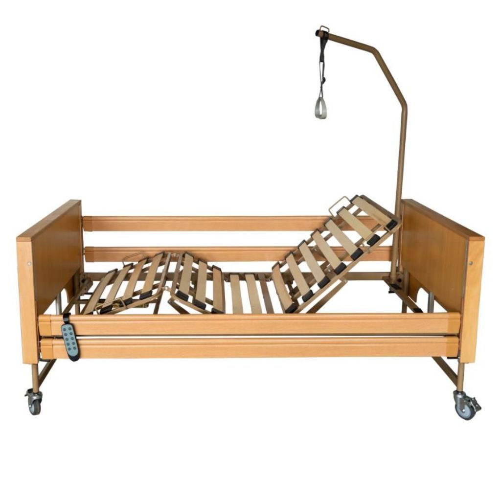 LIBRA elektrisches Pflegebett - Buche