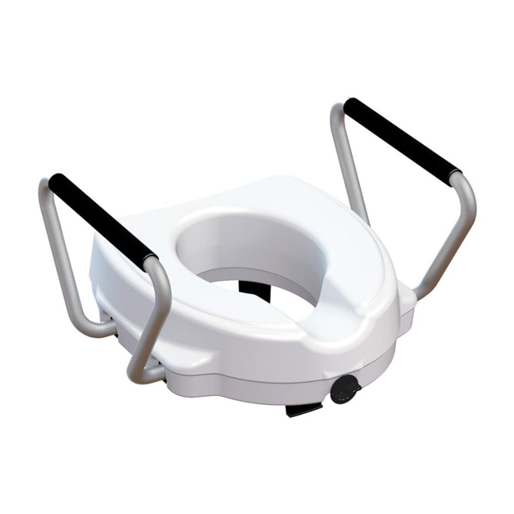 Toilettensitzerhöhung mit Armlehnen | 12,5 cm