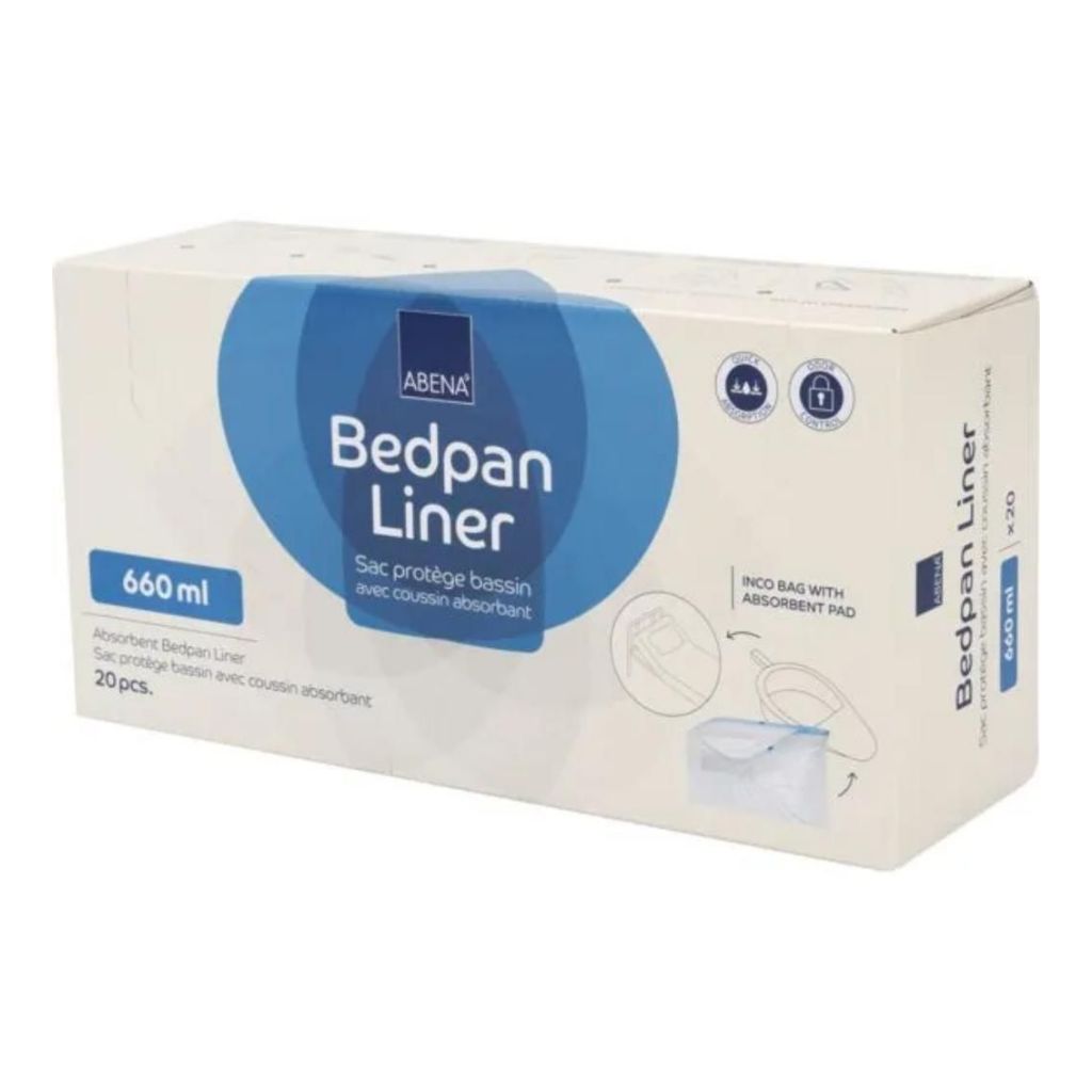 Absorbierende Einlagen für Bettpfanne | 20 Stk. | Absorbiert 660 ml