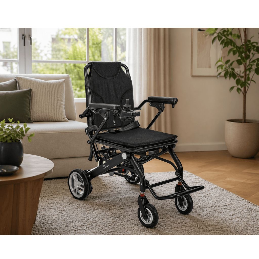 SMART TIM ultraleichter Elektrorollstuhl | 14,7 kg | Schwarz