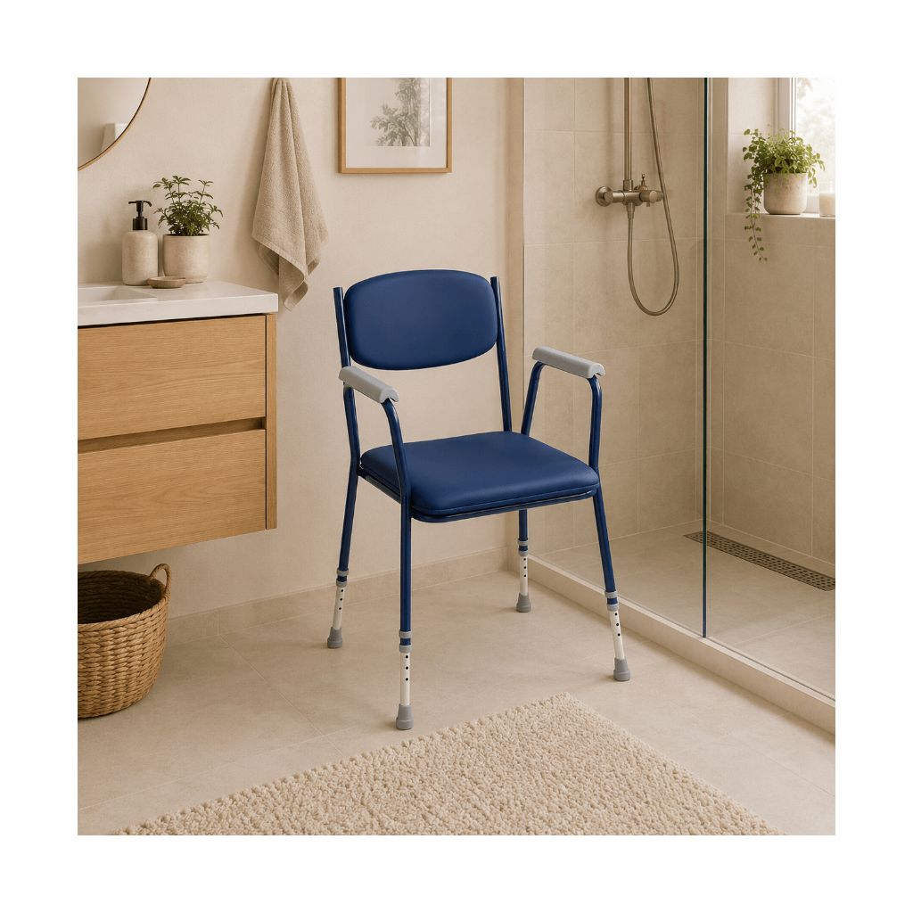 BLUE TIM Toilettenstuhl / Bettstuhl