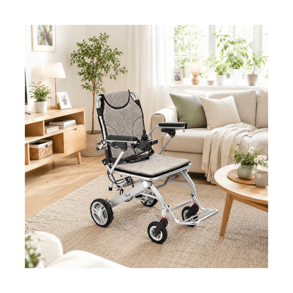 SMART TIM ultraleicht Elektrorollstuhl | 14,7 kg | Silber
