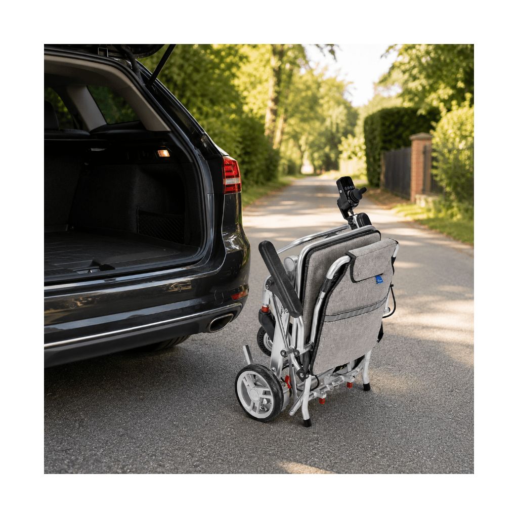 SMART TIM ultraleichter Elektrorollstuhl | 14,7 kg | Silber
