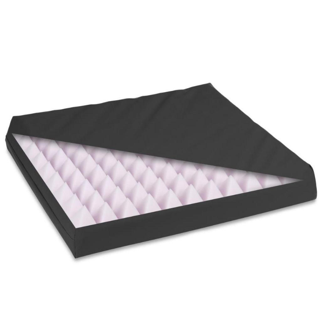 ERGO TIM | Druckentlastendes Rollstuhlkissen mit wasserdichtem Bezug | 46 x 40 x 7 cm