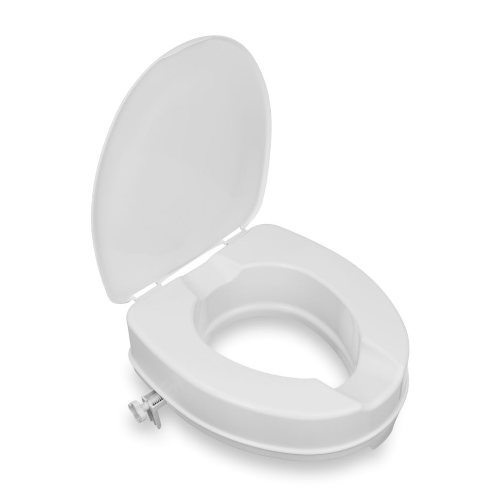 Einfache Toilettenerhöhung mit Deckel