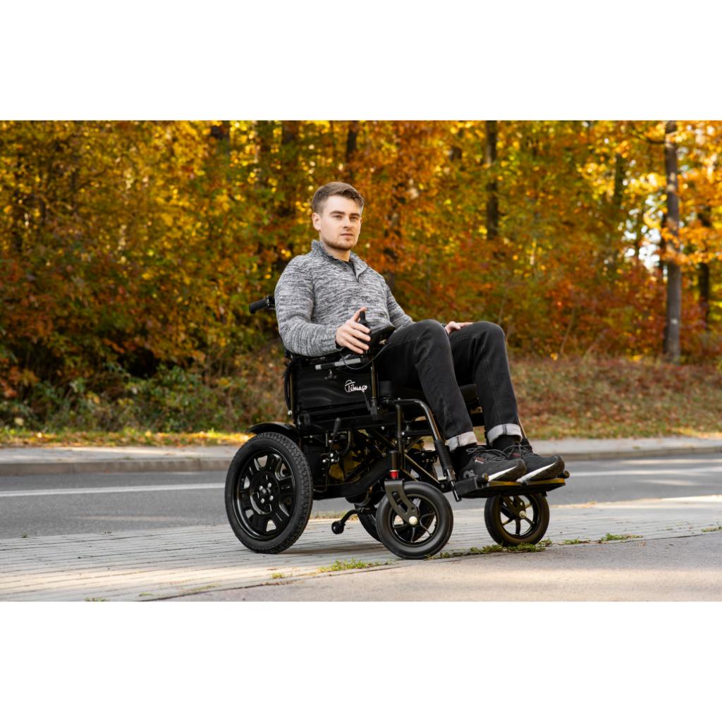 POWER TIM elektrischer Rollstuhl inkl. Joystick für Begleitperson | TIMAGO