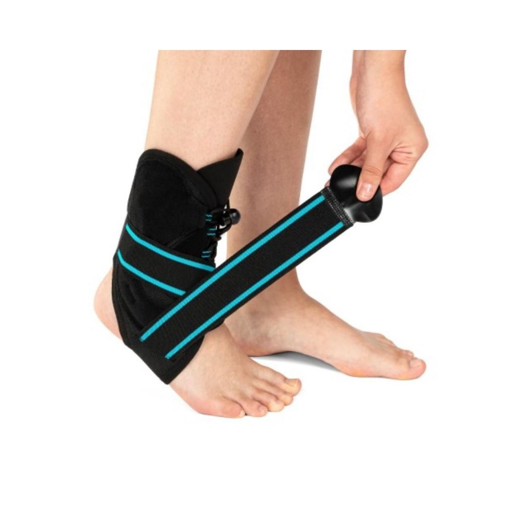 MALLEOTIM Knöchelstützbandage mit Schnürung und Schienen