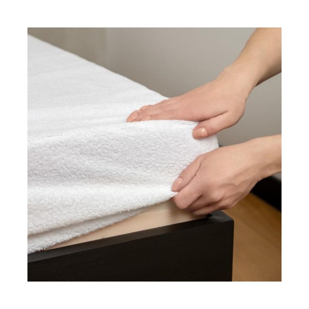 SLEEPTIM Wasserdichter Matratzenschoner mit Gummizug - 200 X 90 X 15 cm