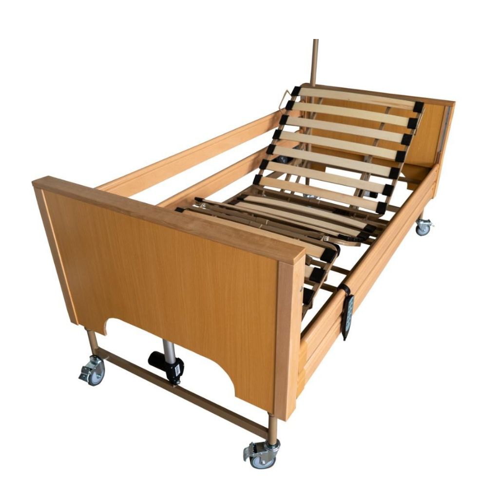 LIBRA elektrisches Pflegebett - Buche