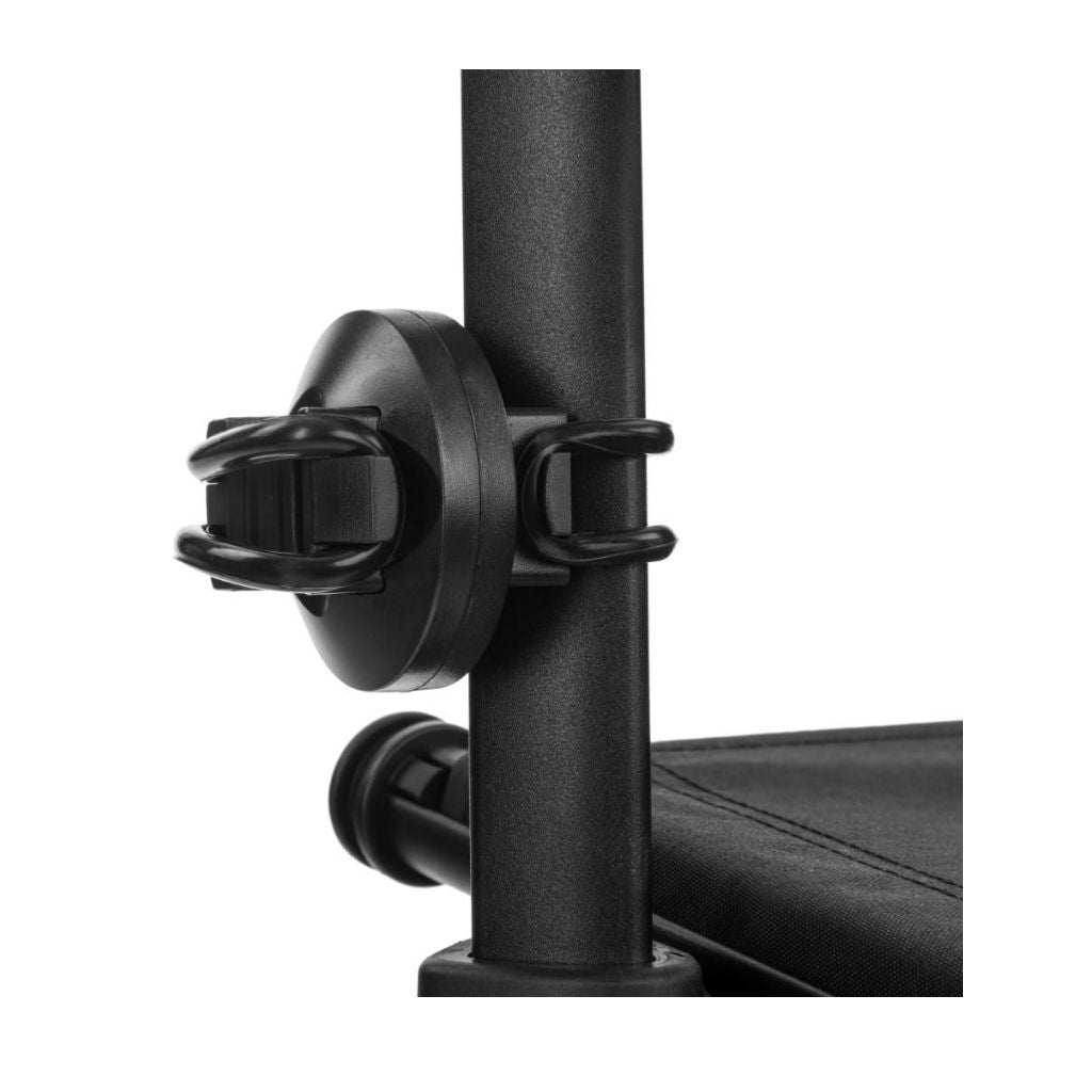 FUTURO BLACK | Kohlefaserrollator 5,3 kg | Weiche Räder