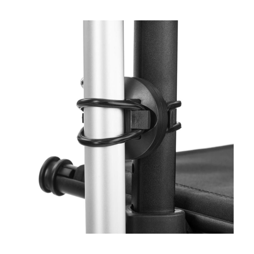 FUTURO BLACK | Kohlefaser-Rollator 5,3 kg | Weiche Räder