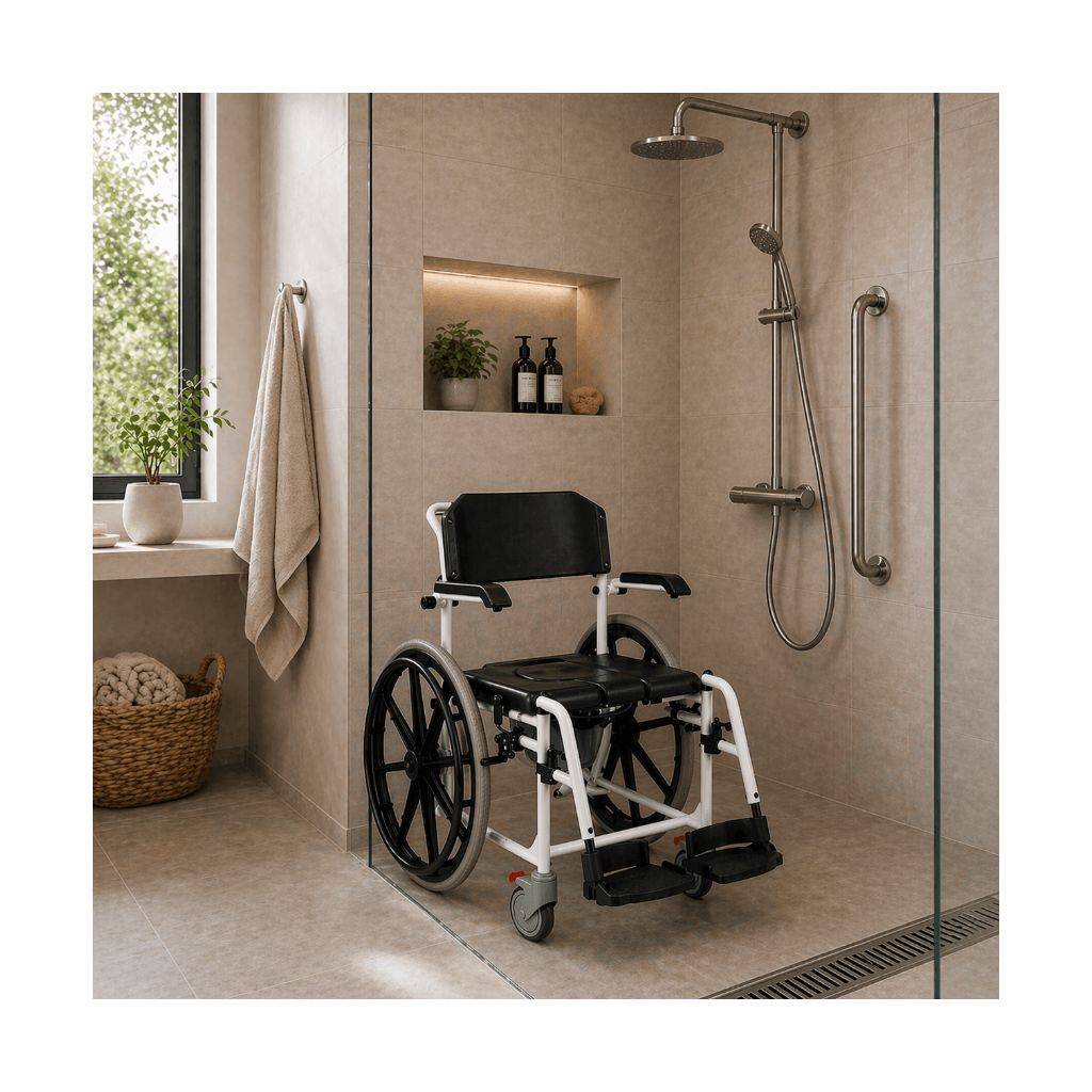 PREMIUM Bade- und Toilettenrollstuhl
