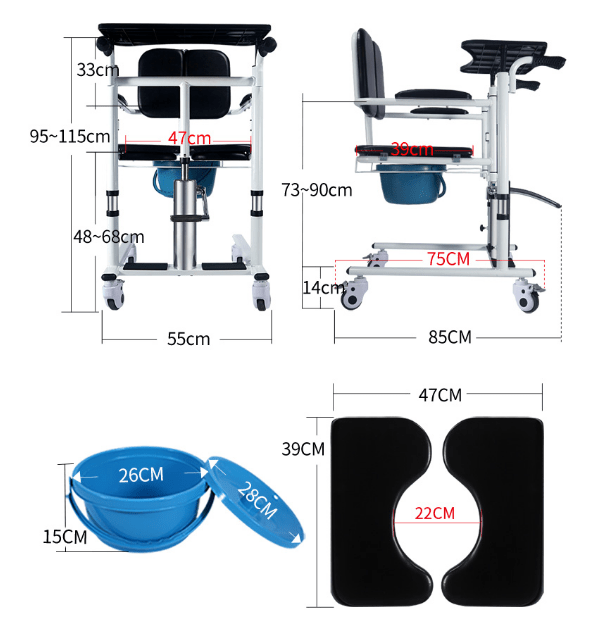 TRANSFER | Transfer- und Toilettenstuhl | Manuell